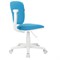 Кресло детское BRABIX "Joy MG-204W", без подлокотников, пластик белый, ткань TW, голубое, 533012 - фото 11585359