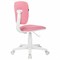 Кресло детское BRABIX "Joy MG-204W", без подлокотников, пластик белый, ткань TW, розовое, 533011 - фото 11585366