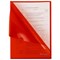 Папка-уголок жесткая А4, красная, 0,15 мм, BRAUBERG EXTRA, 271703 - фото 11586112