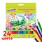 Карандаши цветные ЮНЛАНДИЯ "В ГОСТЯХ У БУКАШЕК", 24 цвета, классические заточенные, 181380 101010181380 - фото 11587721