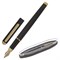 Ручка подарочная перьевая BRAUBERG "Maestro", СИНЯЯ, корпус черный с золотистыми деталями, 143471 - фото 11588324