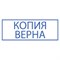 Штамп стандартный "КОПИЯ ВЕРНА" В РАМКЕ, оттиск 38х14 мм, синий, TRODAT IDEAL 4911 DB-3.45, 161491 101010237933 - фото 11589618