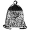 Мешок для обуви BRAUBERG БОЛЬШОЙ, с ручкой, карман на молнии, сетка, 49х41 см, "Graffiti", 271062 - фото 11596298