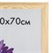 Рамка премиум 50х70 см, дерево, багет 26 мм, "Linda", светлое дерево, 0065-50-0000 101010390805 - фото 9980987
