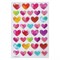 Наклейки гелевые "Сердца", многоразовые, с блестками, 10х15 см, ЮНЛАНДИЯ, 661830 - фото 9990089