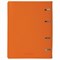 Тетрадь на кольцах А5 (180х220 мм), 120 листов, под кожу, клетка, BRAUBERG "Joy", оранжевый/светло-оранжевый, 129992 - фото 9997497