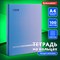 Тетрадь на кольцах БОЛЬШАЯ А4 (225х300 мм), 100 листов, твердый картон, клетка, BRAUBERG, Градиент, 403272 - фото 9997516
