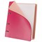 Тетрадь на кольцах А5 (180х220 мм), 120 листов, под кожу, клетка, BRAUBERG "Joy", розовый/светло-розовый, 129990 - фото 9997735