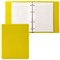 Тетрадь на кольцах А5 (180х220 мм), 80 листов, обложка ПВХ, клетка, BRAUBERG, желтый, 403912 - фото 9997912