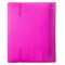Тетрадь на кольцах А5 175х220 мм, 120 л., пластик, клетка, с резинкой, BRAUBERG, розовая, 403572 - фото 9997929