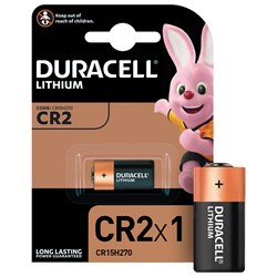 Батарейка DURACELL Ultra CR2, Lithium, 1 шт., в блистере, 3 В, 75054620 - фото 10124277