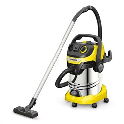 Пылесос хозяйственный KARCHER WD 6 PS, мусоросборник 30 л, мощность 1300 Вт, желтый, 1.628-360.0 - фото 10720552