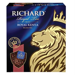 Чай RICHARD "Royal Kenya" черный кенийский, 100 пакетиков по 2 г, 100438 - фото 10724868