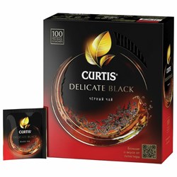 Чай CURTIS "Delicate Black" черный, 100 пакетиков в конвертах по 1,7 г, 101014 - фото 10724876