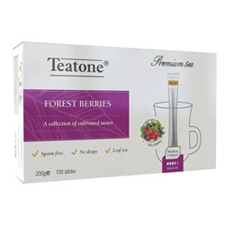 Чай TEATONE фруктовый со вкусом лесных ягод, 100 стиков по 2 г, 1257 - фото 10725060