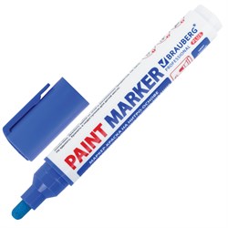 Маркер-краска лаковый (paint marker) 6 мм, СИНИЙ, НИТРО-ОСНОВА, BRAUBERG PROFESSIONAL PLUS EXTRA, 151453 101010151453 - фото 10726536