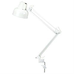 Настольная лампа светильник Бета на струбцине, цоколь Е27, белый - фото 11388464