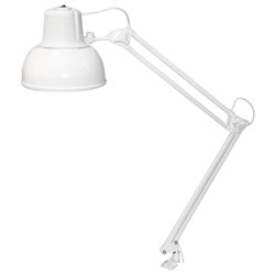 Настольная лампа светильник Бета-К на струбцине, цоколь Е27, белый - фото 11388489