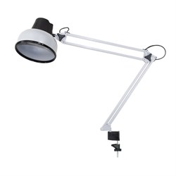 Настольная лампа светильник Бета на струбцине, цоколь Е27, серебро - фото 11388498