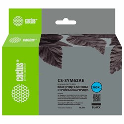 Картридж струйный CACTUS (CS-3YM62AE) для HP Deskjet 2320/2710/2720/2723/4120/4122/4130, черный 101010364114 - фото 11476277