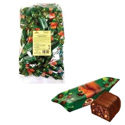 Конфеты шоколадные БАБАЕВСКИЙ "Белочка", 1000 г, пакет, ББ11385 - фото 11519205