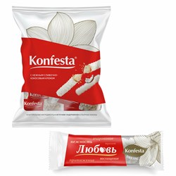 Конфеты KONFESTA со сливочно-кокосовым кремом, вафельные, 500 г, пакет - фото 11519275