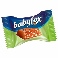 Конфеты шоколадные BABYFOX "mini" с фундуком в молочном шоколаде 500 г., КЕК806 - фото 11519325