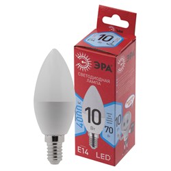 Лампа светодиодная ЭРА, 10(70)Вт, цоколь Е14, свеча, нейтральный белый, 25000 ч, LED B35-10W-4000-E14, Б0049642 - фото 11535049