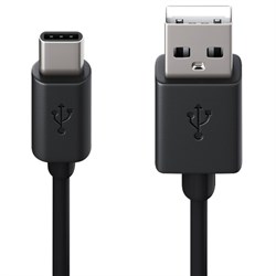 Кабель USB 2.0 AM-TypeC, 1 м, RED LINE, для подключения портативных устройств и периферии, черный, УТ000010553 - фото 11580249