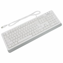 Клавиатура проводная A4TECH Fstyler FK10, USB, 104 кнопки, белая, 1147536 - фото 11580478