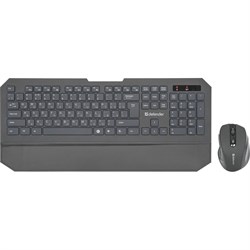 Набор беспроводной DEFENDER Berkeley C-925, клавиатура, мышь 5 кнопок + 1 колесо-кнопка, черный, 45925 - фото 11580514