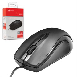Мышь проводная GEMBIRD MUSOPTI9-905U, USB, 2 кнопки + 1 колесо-кнопка, оптическая, черная - фото 11581270