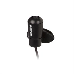 Микрофон-клипса SVEN MK-170, кабель 1,8 м, 58 дБ, пластик, черный, SV-014858 - фото 11581715