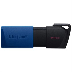 Флеш-диск 64GB KINGSTON DataTraveler Exodia M, разъем USB 3.2, черный/синий, DTXM/64GB - фото 11581955