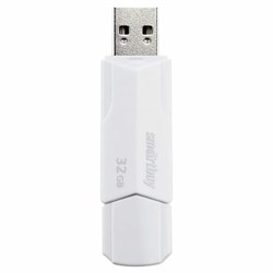 Флеш-диск 32 GB SMARTBUY Clue, USB 2.0, белый, SB32GBCLU-W - фото 11581991