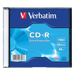 Диск CD-R VERBATIM, 700 Mb, 52х, Slim Case (1 штука) - фото 11582145