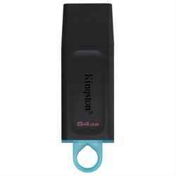 Флеш-диск 64GB KINGSTON DataTraveler Exodia, разъем USB 3.2, черный/бирюзовый, DTX/64GB - фото 11582146