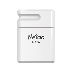 Флеш-диск 16 GB NETAC U116, USB 2.0, белый, NT03U116N-016G-20WH - фото 11582276