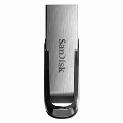 Флеш-диск 32 GB, SANDISK Ultra Flair, USB 3.0, металлический корпус, серебристый/черный, SDCZ73-032G-G46 - фото 11582312