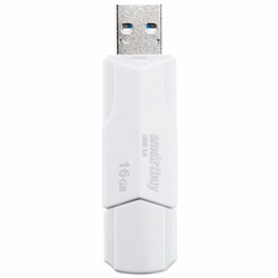 Флеш-диск 16 GB SMARTBUY Clue USB 2.0, белый, SB16GBCLU-W 101010513785 - фото 11582348