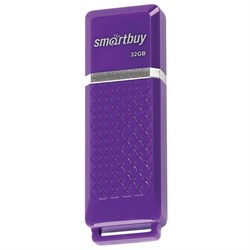 Флеш-диск 32 GB, SMARTBUY Quartz, USB 2.0, фиолетовый, SB32GBQZ-V - фото 11582375