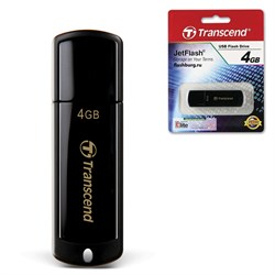 Флеш-диск 4 GB, TRANSCEND Jet Flash 350, USB 2.0, черный, TS4GJF350 101010510966 - фото 11582407