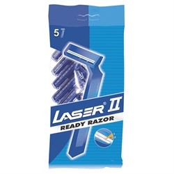 Бритвы одноразовые КОМПЛЕКТ 5 шт. LASER 2 (аналог Gillette 2), 5015911101086 - фото 11590844