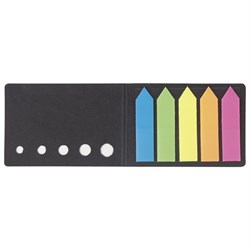 Закладки клейкие неоновые STAFF "СТРЕЛКИ", 50х12 мм, 100 штук (5 цветов х 20 листов), в картонной книжке, 129358 - фото 9977272