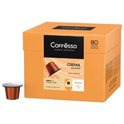 Кофе в капсулах 80 порций для Nespresso, COFFESSO "Crema Delicato", арабика 100%, 101737