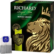Чай RICHARD "Royal Green" зеленый, 100 пакетиков по 2 г, 610150