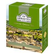 Чай AHMAD (Ахмад) "Jasmine Green Tea" зелёный с жасмином, 100 пакетиков в конвертах по 2 г, 475i-08