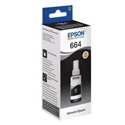 Чернила EPSON 664 (T6641) для СНПЧ Epson L100/L110/L200/L210/L300/L456/L550, черные, ОРИГИНАЛЬНЫЕ, C13T66414A/198 101010360972