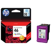 Картридж струйный HP (CZ638AE) DeskJet Ink Advantage 2020hc/2520hc №46, цветной, оригинальный, ресурс 750 стр. 101010361494