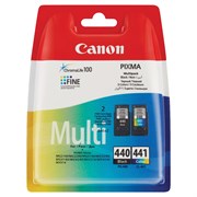 Картридж струйный CANON (PG-440/CL-441) PIXMA MG2140/MG3140, оригинальный КОМПЛЕКТ 2 цвета, 180 страниц, 5219B005 101010363188